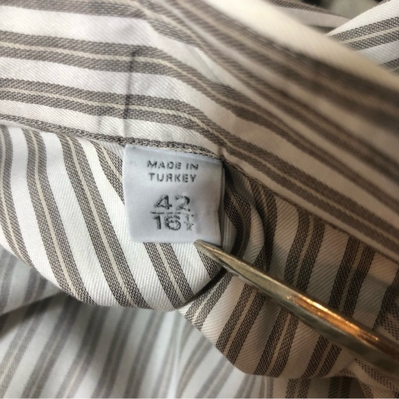 Ermenegildo Zegna Men's Trofeo Comfort Cotton Dress Shirt 42 / 16 1/2 - Picture 8 of 11